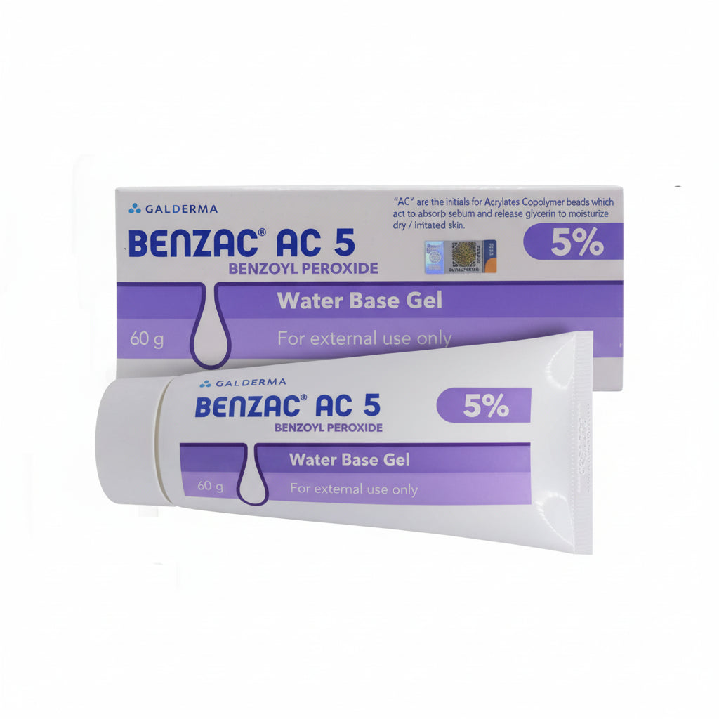 BENZAC AC (BENZOYL PEROXIDE) 2.5% GEL 60GM