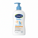 Cetaphil baby daily lotion bottle on a white background