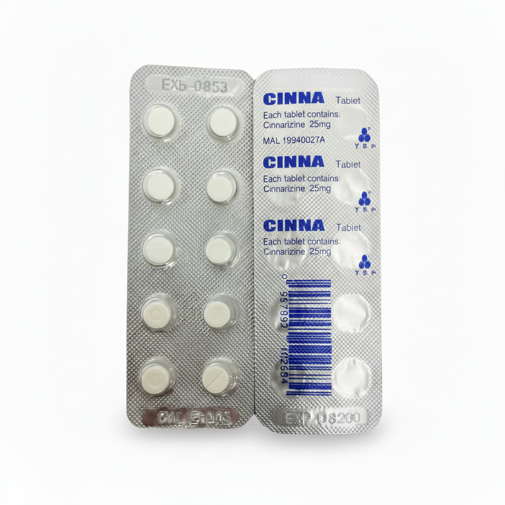 CINNA (CINNARIZINE) 25MG TABLET 10'S
