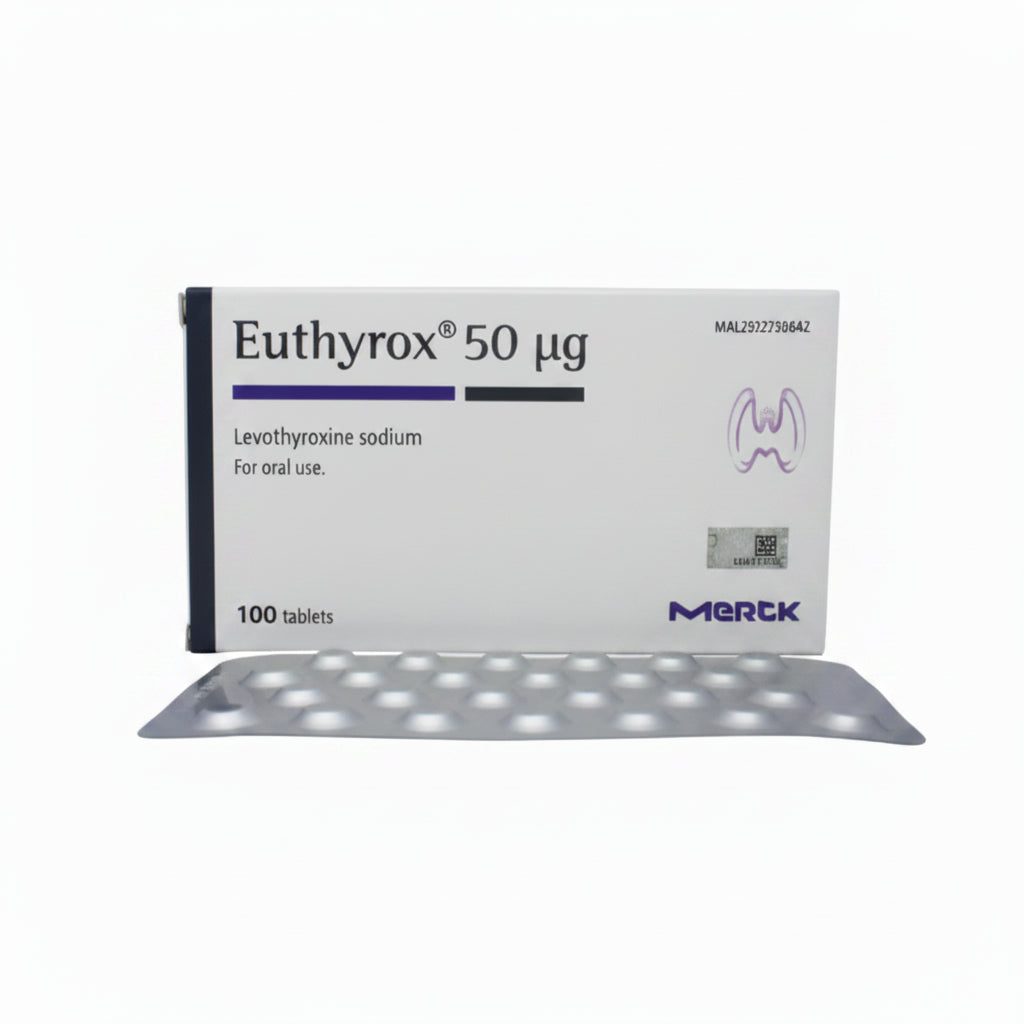 EUTHYROX (LEVOTHYROXINE )50MCG TAB 1'S
