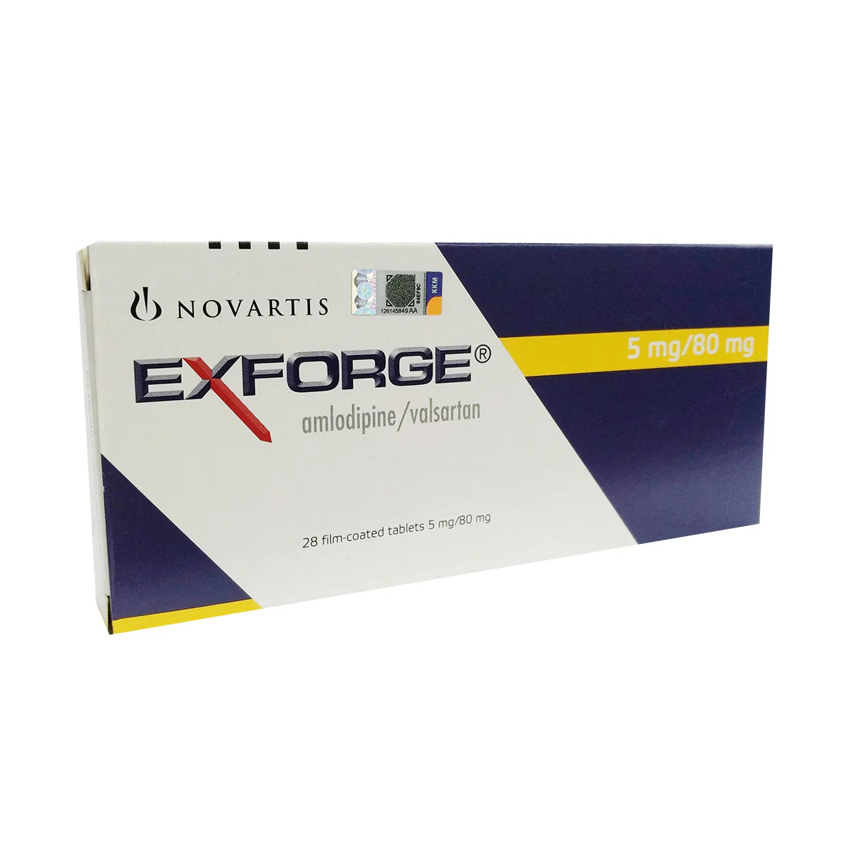 EXFORGE 5/80MG TABLET 28'S