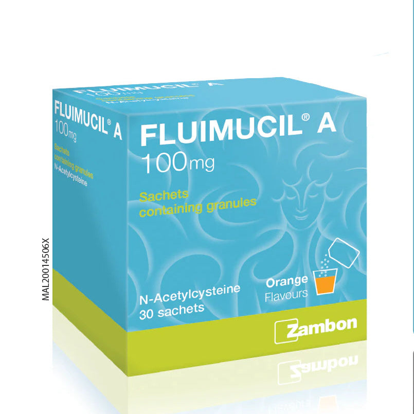FLUIMUCIL A (ACETYLCYSTEINE) 100MG SACHET