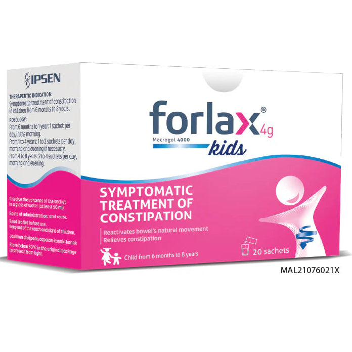 FORLAX KIDS (MACROGOL) 4G SACHET 20'S