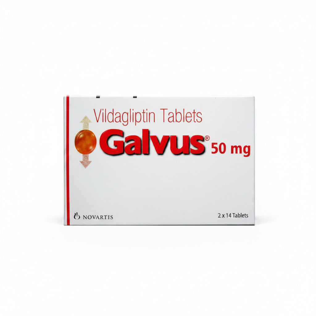 GALVUS (VILDAGLIPTIN) 50MG TAB (2 x 14 Tabs)