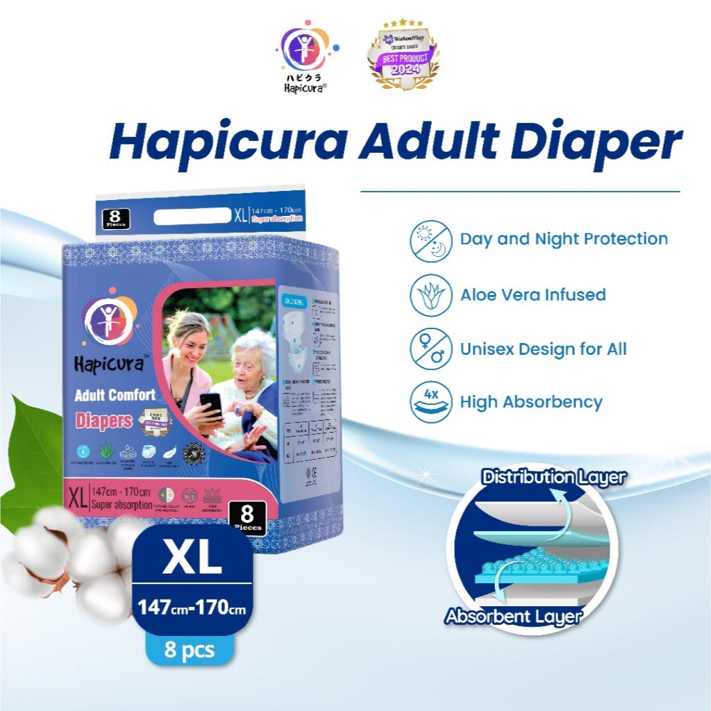 HAPICURA ADULT DIAPER SIZE XL