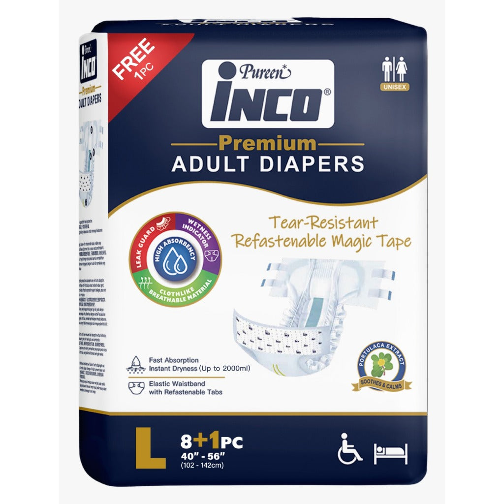 INCO PREMIUM ADULT DIAPERS SIZE L