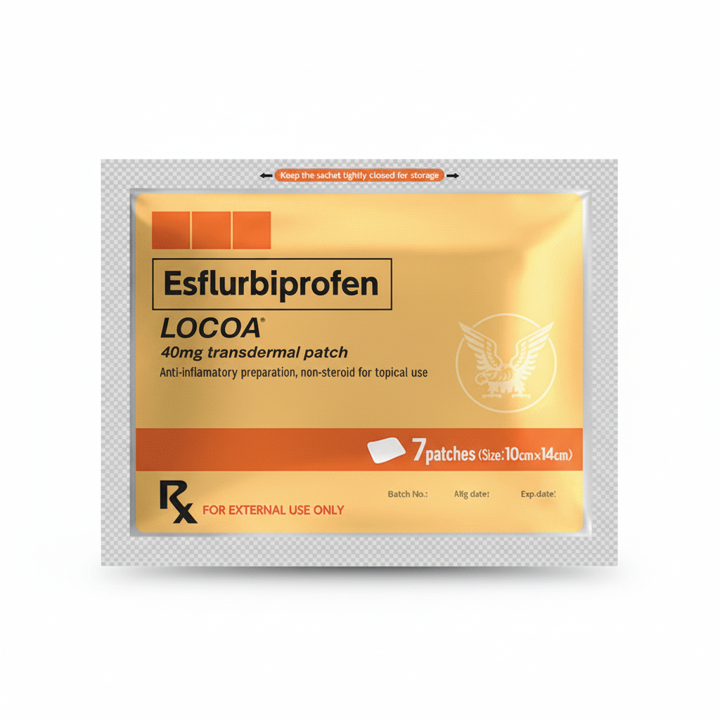 LOCOA (ESFLURBIPROFEN) 40MG PATCH 7'S