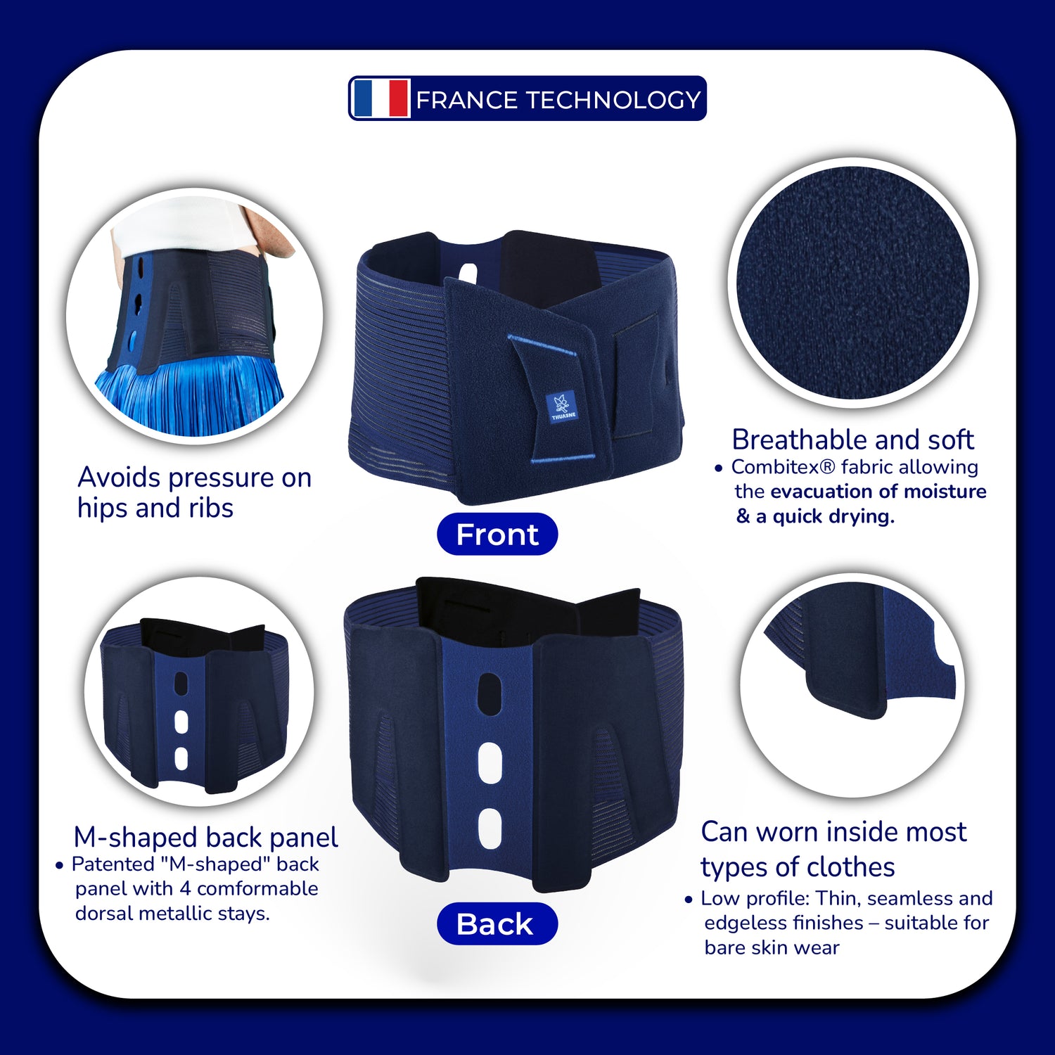 0870 LOMBASKIN (SECOND SKIN) LUMBAR SUPPORT BELT H 26CM