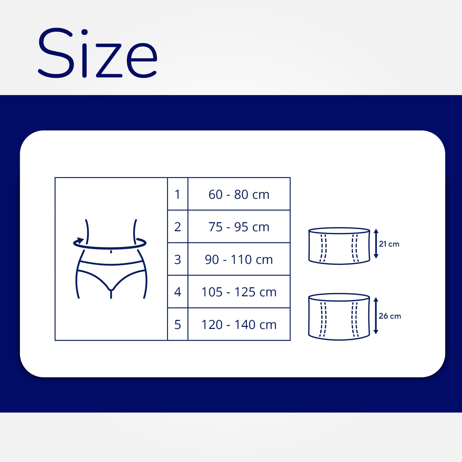 0870 LOMBASKIN (SECOND SKIN) LUMBAR SUPPORT BELT H 26CM