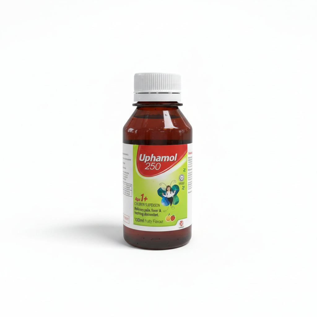 PARACETAMOL 250MG/5ML SUSP 100ML (FRUITY FLAVOUR)