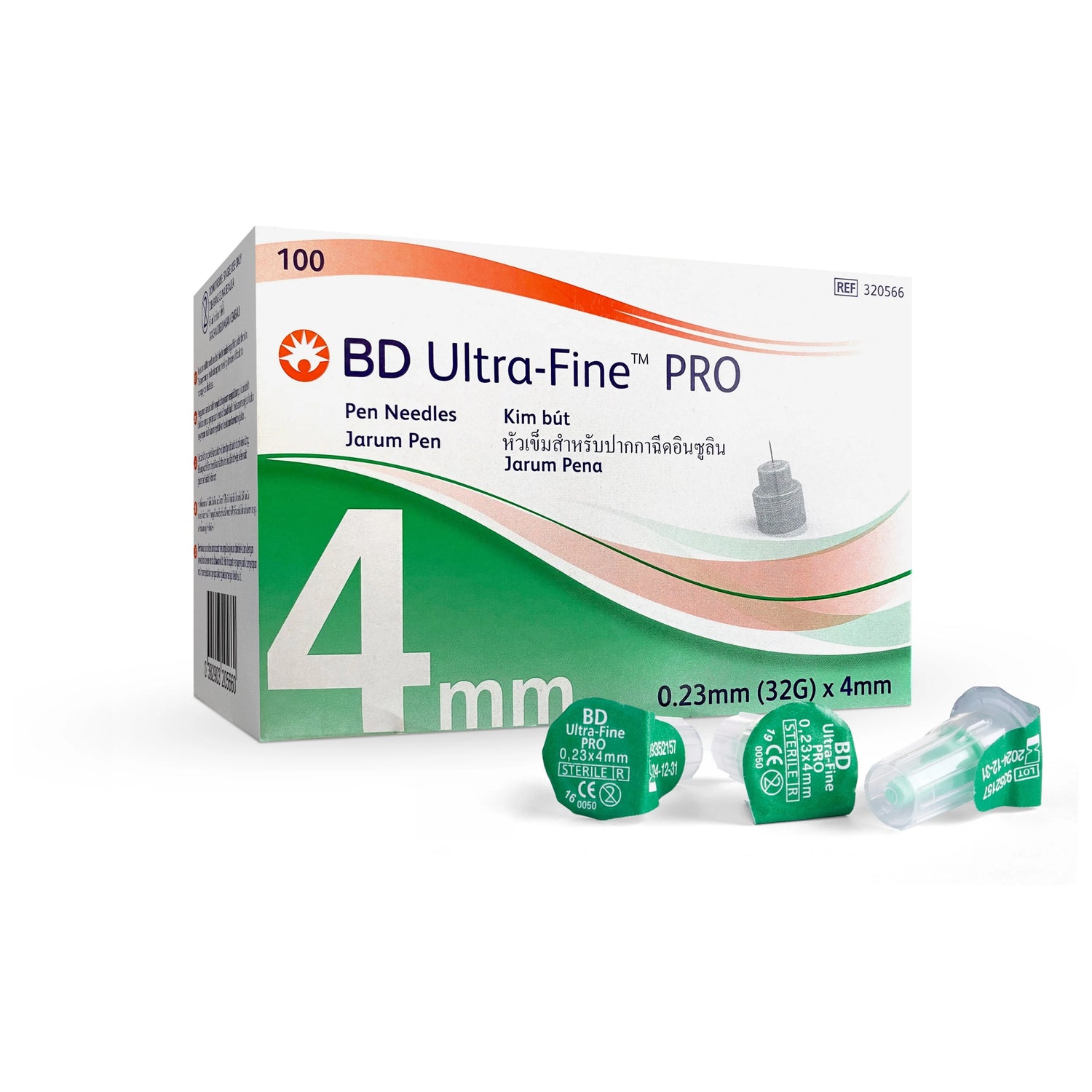 BD Ultra-Fine Pro Pen Needle 4mm 32G 100's