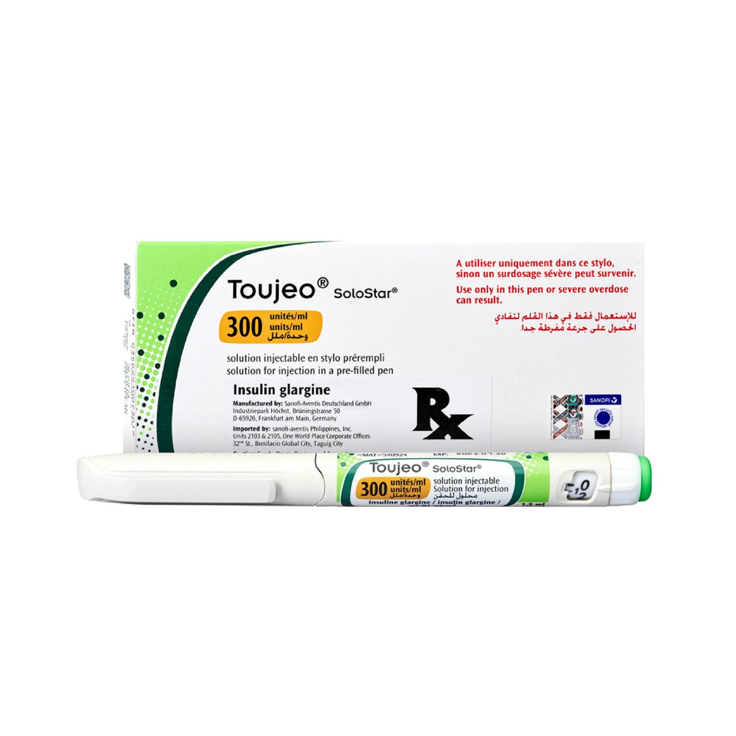 TOUJEO (GLARGINE) 300U/ML PEN 1.5ML 1'S