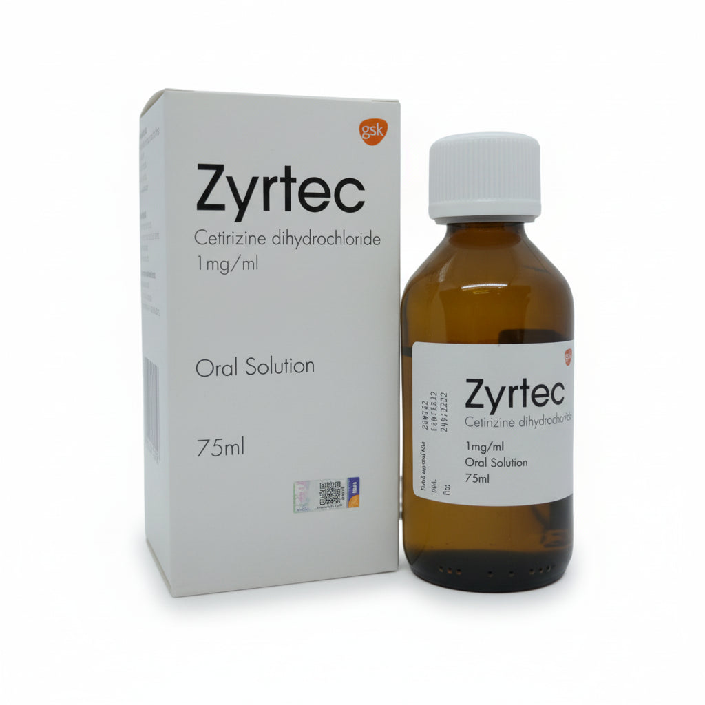ZYRTEC (CETIRIZINE) 1MG/ML SOLUTION 75ML